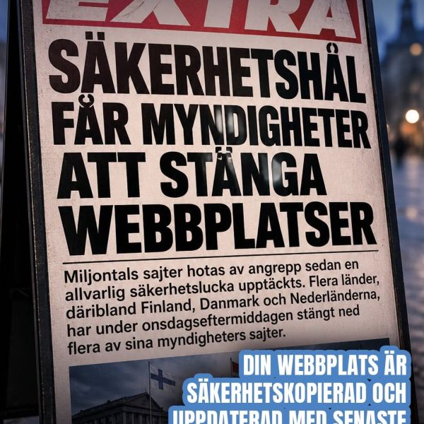 Tiotals miljoner webbplatser kan drabbas